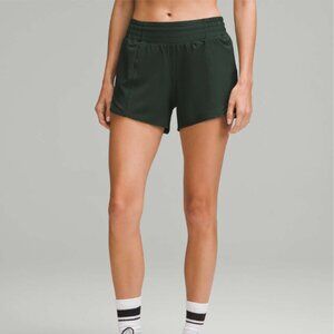 Lululemon Hotty Hot High-Rise Lined Short 4" Legacy Green Size 12